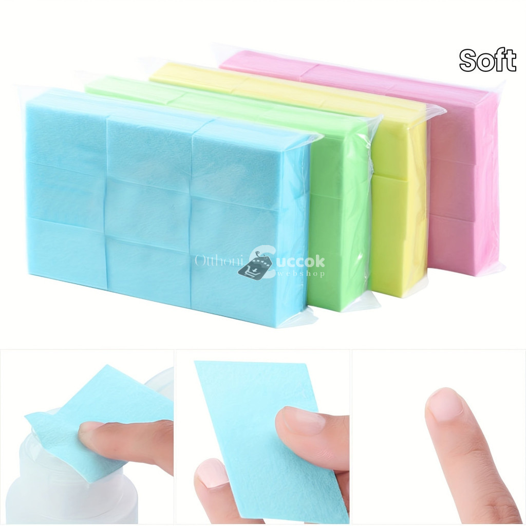 Image of 630 db eldobható körömtörlő körömlakk eltávolító szöszmentes puha párnák akril gél körömhöz