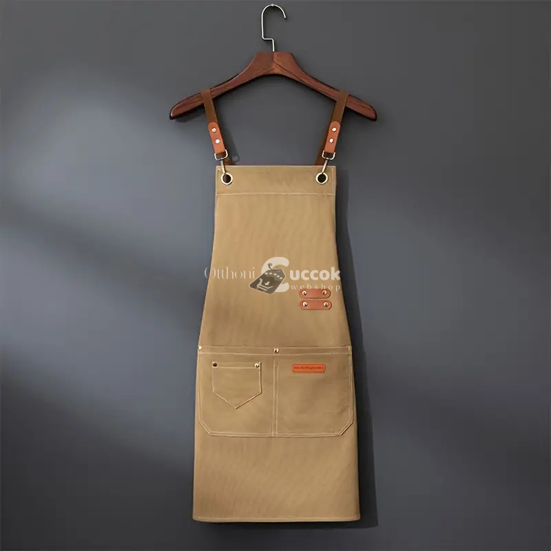 Image of Szakácsvászon Kötény Keresztezett Vállpántokkal És 3 Zsebbel, Főzéshez, Grillezéshez, Grillezéshez, Munkához, Festéshez, Kertészkedéshez, Sütéshez Férfiaknak És Nőknek