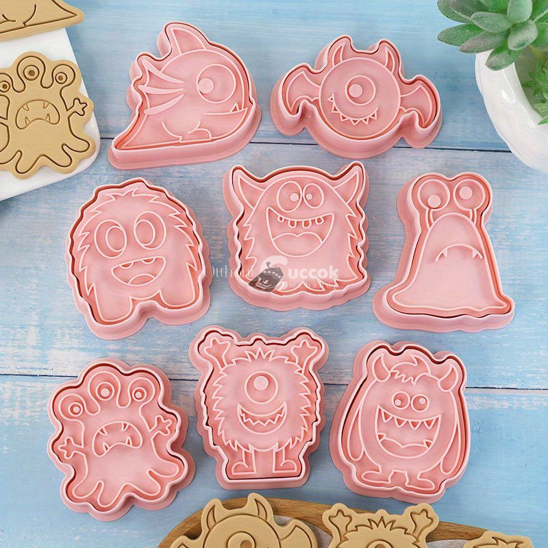 Image of 8 darab Halloween szörny süti kiszúró