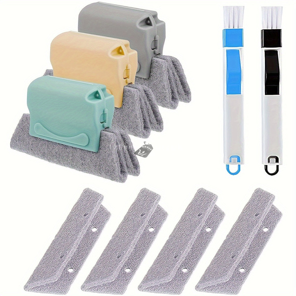 Image of 9 darab ablak tisztító kefekészlet 3 barázda résszel