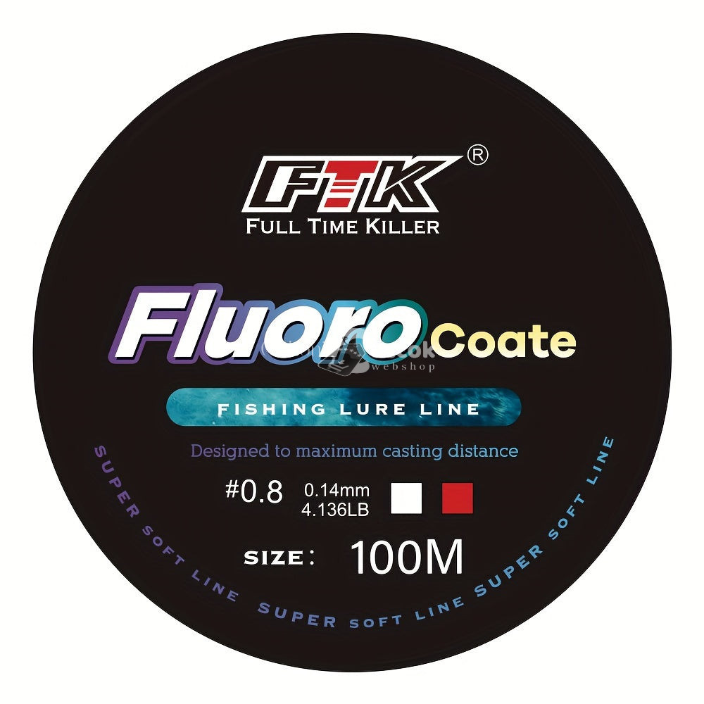 Image of 1db FTK 100m Fluorocarbon Bevonatú Nylon Monofil Horgászzsinór