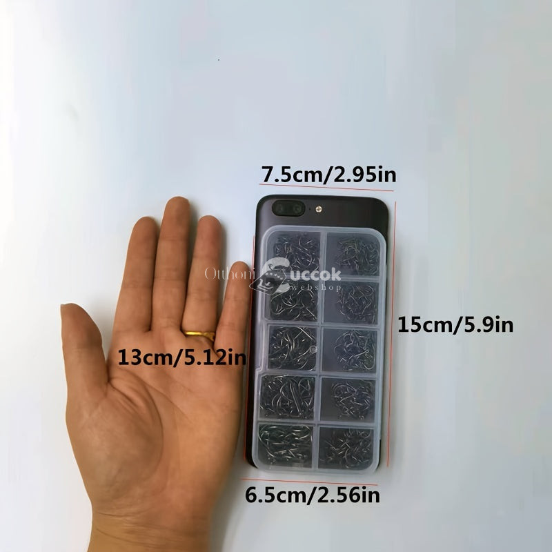 Image of 100db Vegyes Méretű Horgász Horog