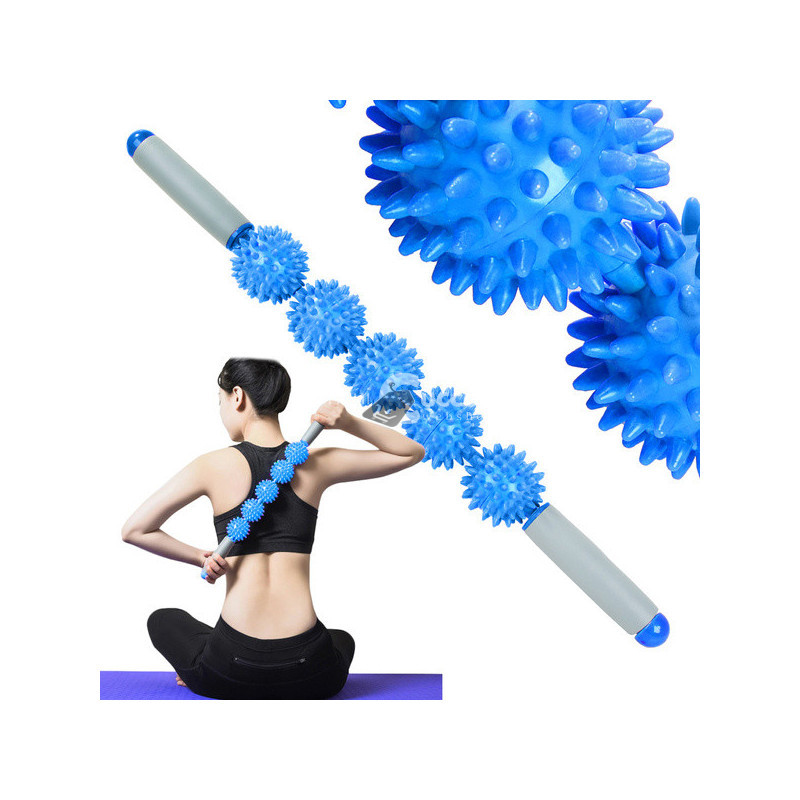 Image of Háti masszírozó görgő forgó test görgő - masszázs eszköz hátizom lazításhoz, hátmasszázs, fájdalomcsillapító