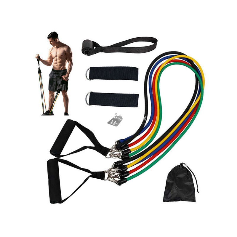 Image of Edzés szalagok szettje 5 ellenállási szalaggal - erősítő rugalmas szalagok