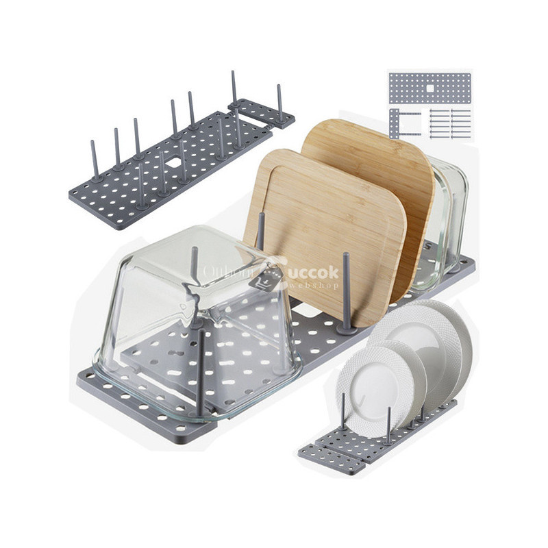 Image of Edénytartó fiók kiegészítő fedelek tároló állvány - praktikus konyhai szervezőrendszer