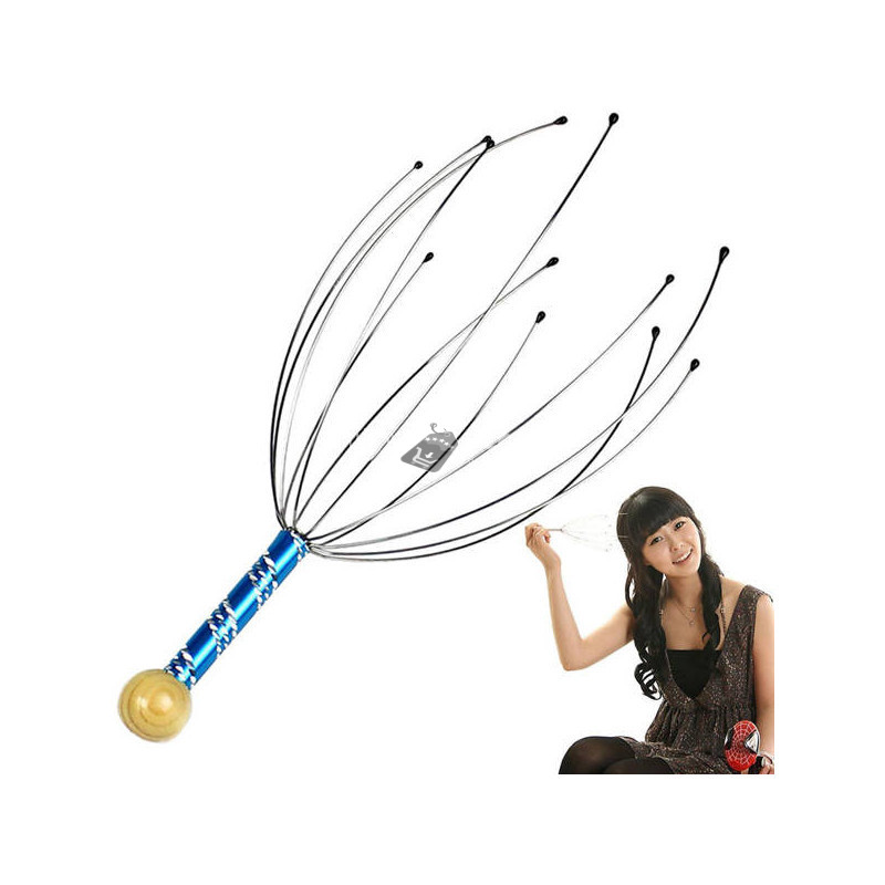 Image of Ayurvédikus relaxáló kézi fejmasszírozó