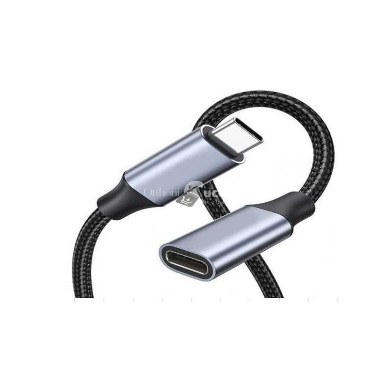 Image of 2 méteres Type C kábel (500) - gyors töltés, adatátvitel, USB-C, hosszú, tartós, gyári minőségű, fekete