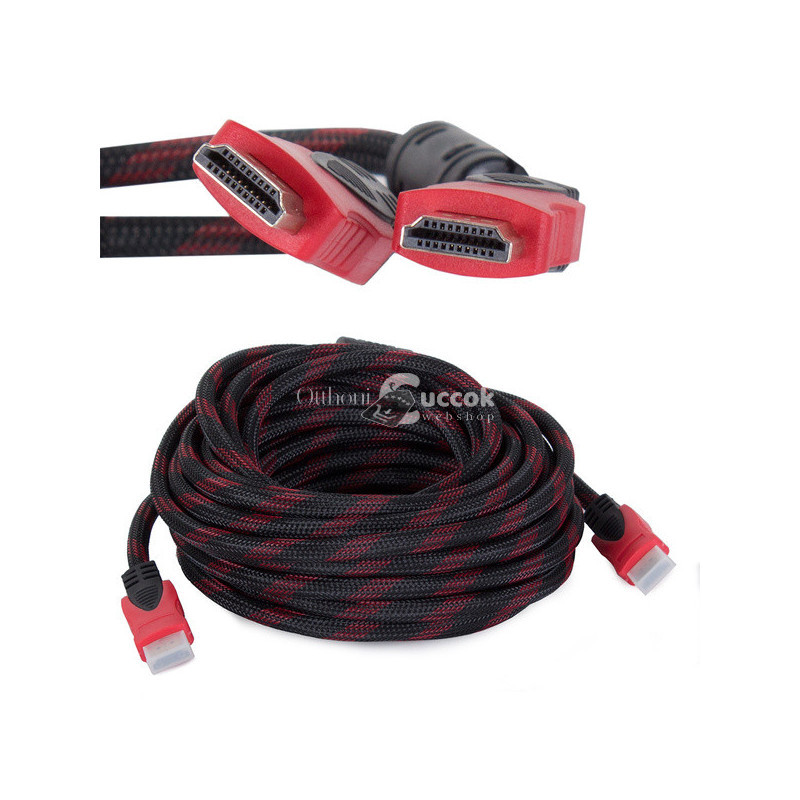 Image of HDMI 1.4 kábel 10m réz 48 bit 3D UHD - Nagysebességű HDMI kábel 10 méteres hosszban.