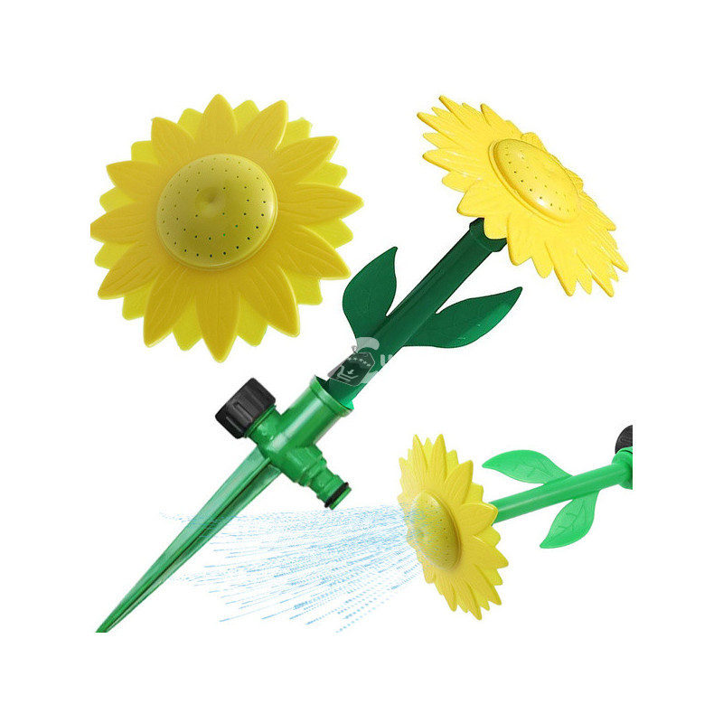Image of Napraforgó kerti locsolókanna - kerti locsoló napraforgó mintával - öntözőrendszer a kertbe - kerti öntöző eszközök