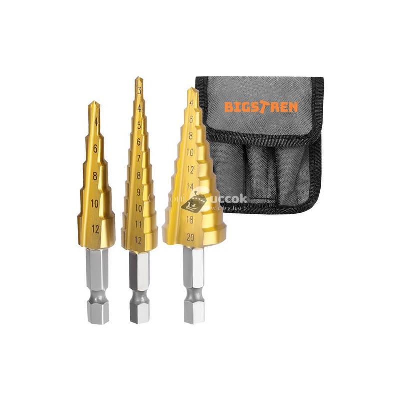 Image of Kúpos fúrószár készlet - 3 db.