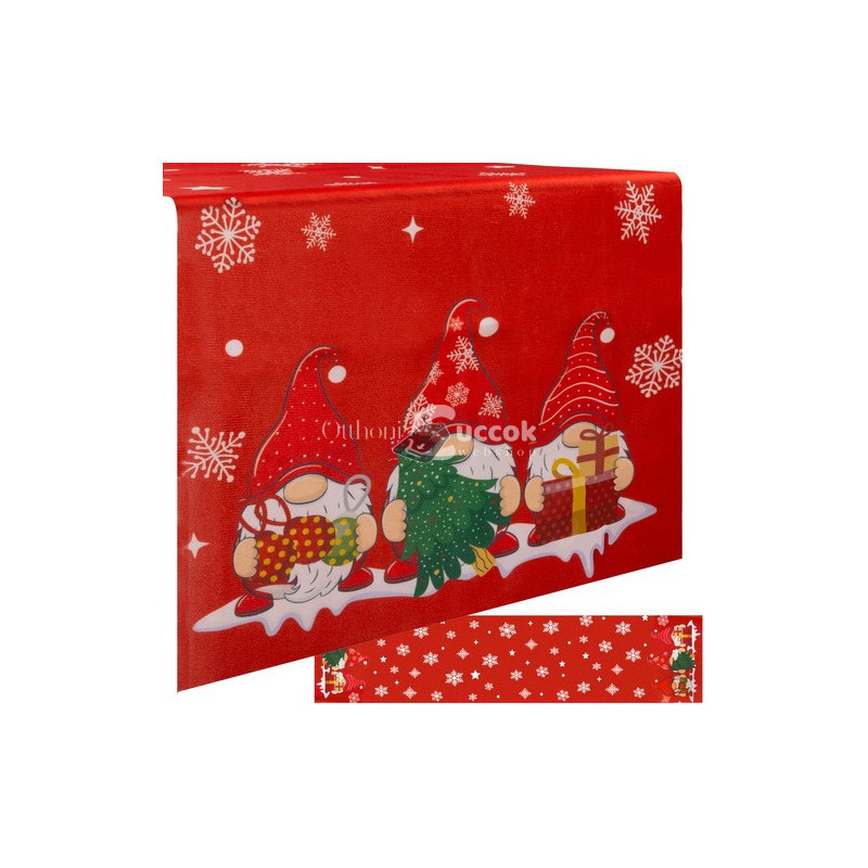 Image of Karácsonyi asztali futó 180x40cm Ruhhy 22482 - ünnepi dekoráció, karácsonyi asztaldísz, asztalterítő - webáruházban